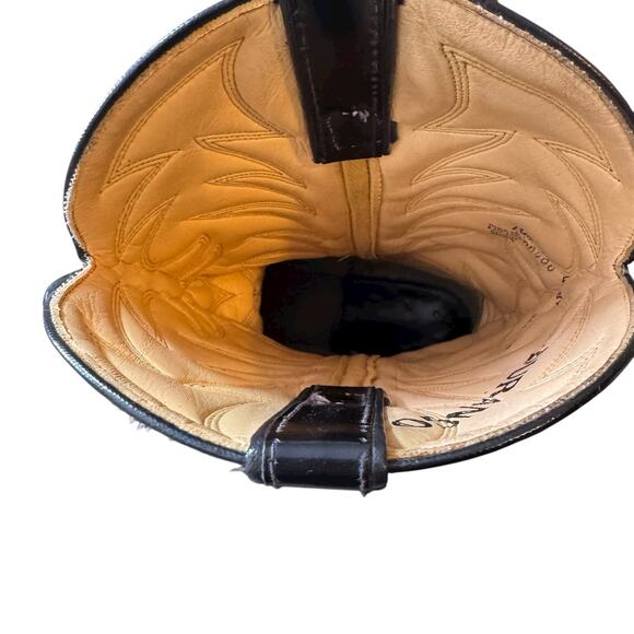 Durango DB400 Men's US 10.5 Black Leather Embroidered Western Cowboy Boots - Picture 7 of 10